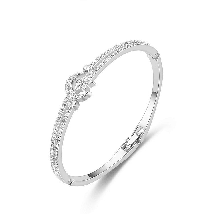 Damen Armreif mit funkelndem Zirkonia-Besatz Shop Nory