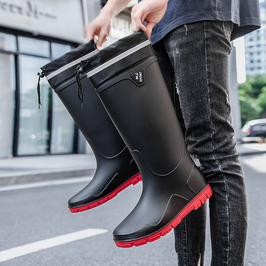 Herren Wasserdichte knielange Gummistiefel mit rutschfester Profil-Laufsohle und ergonomischem Fußbett Shop Nory