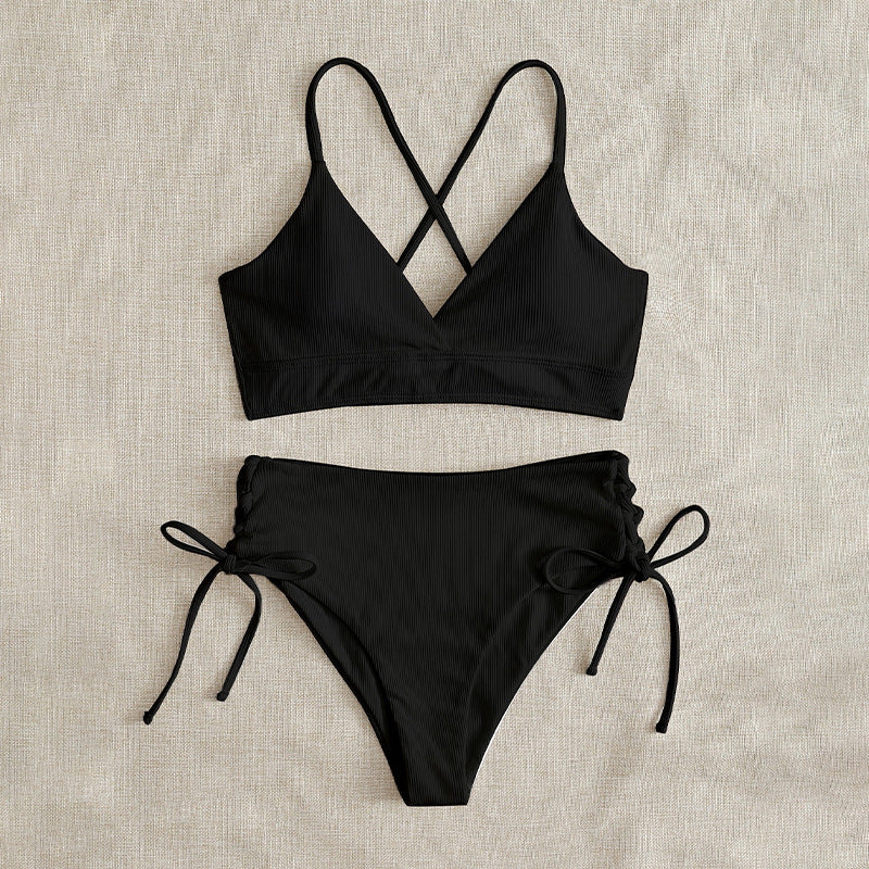 Damen Triangel-Bikini mit raffinierter Raffung Shopnory