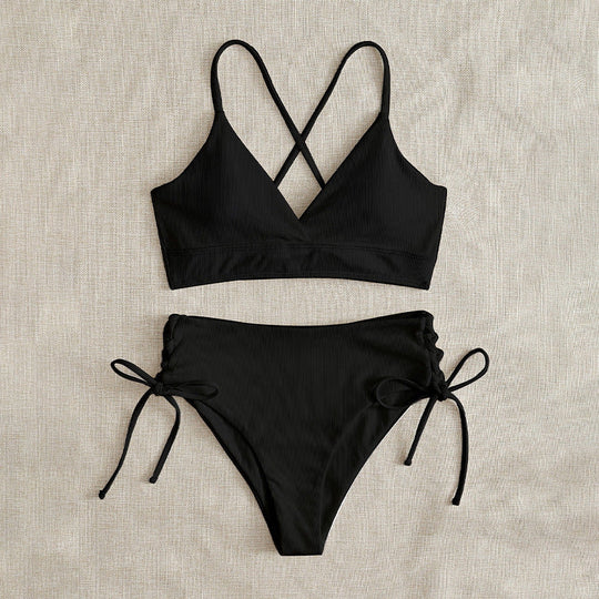 Damen Triangel-Bikini mit raffinierter Raffung Shopnory