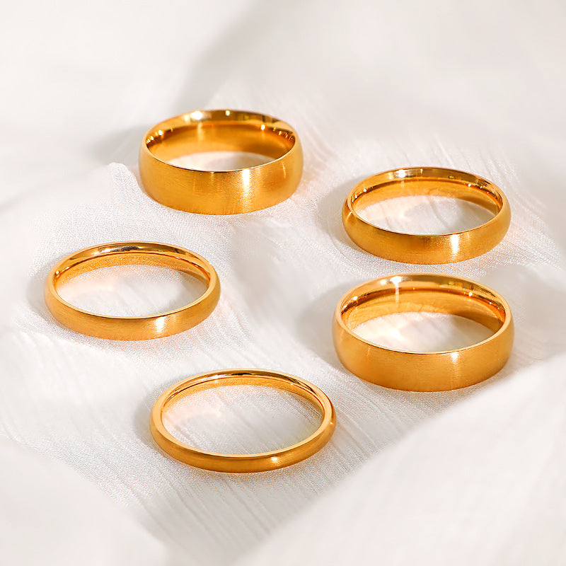 Damen filigraner Ring mit glänzendem Finish Shop Nory