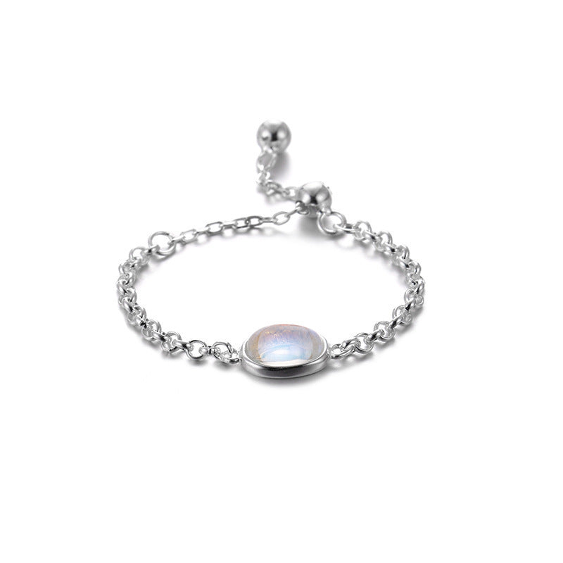 Damenarmband mit elegantem Mondstein und verstellbarem Verschluss Shop Nory