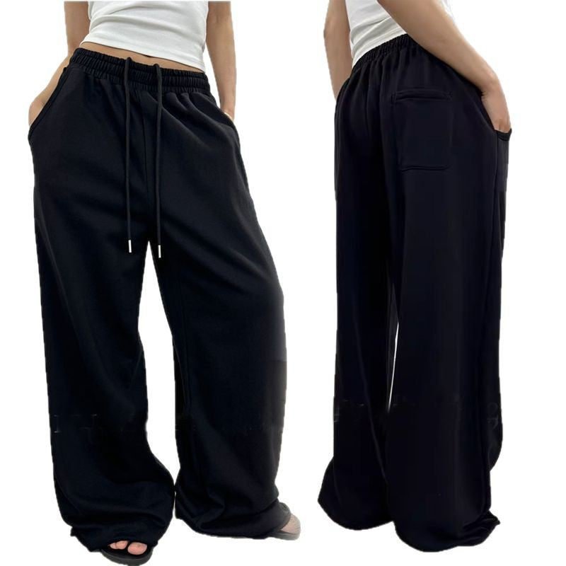 Damen nan weite High-Waist Loungehose mit gerafftem Bund und Kordelzug Shop Nory