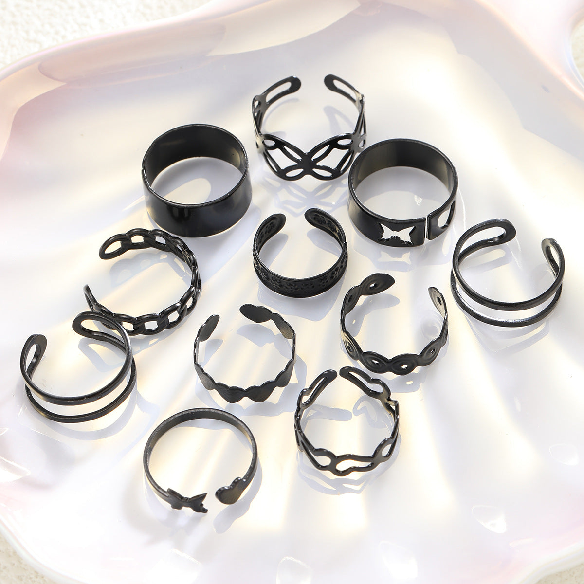 Damen Ring-Set mit kreativen, skulpturalen Designs Shop Nory