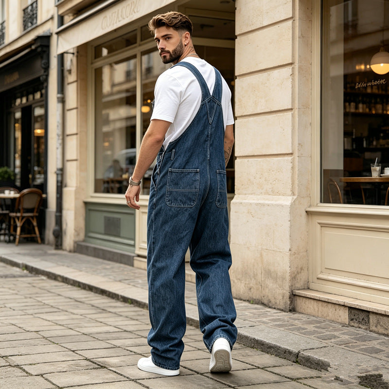 Herren Lässige Jeanslatzhose Shop Nory