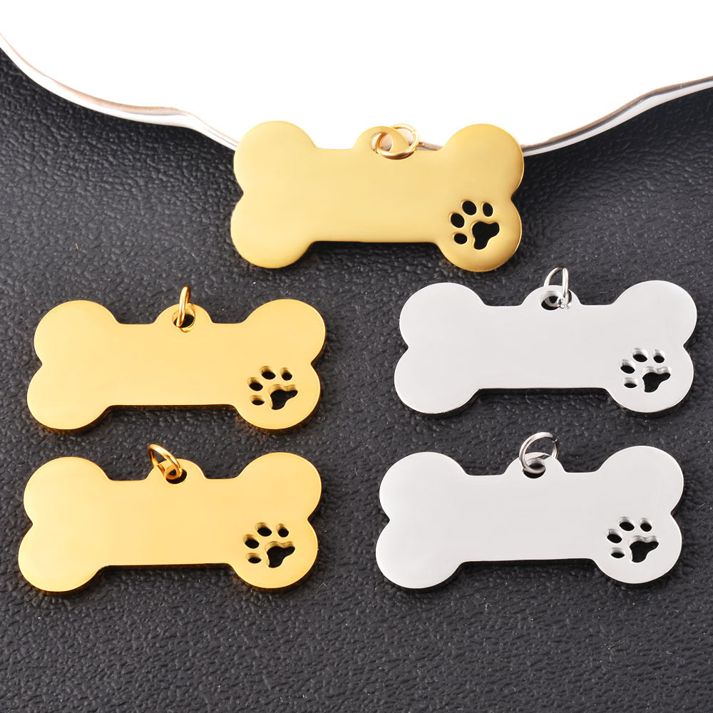 Herren gravierbare Hundemarken in Knochenform Shop Nory