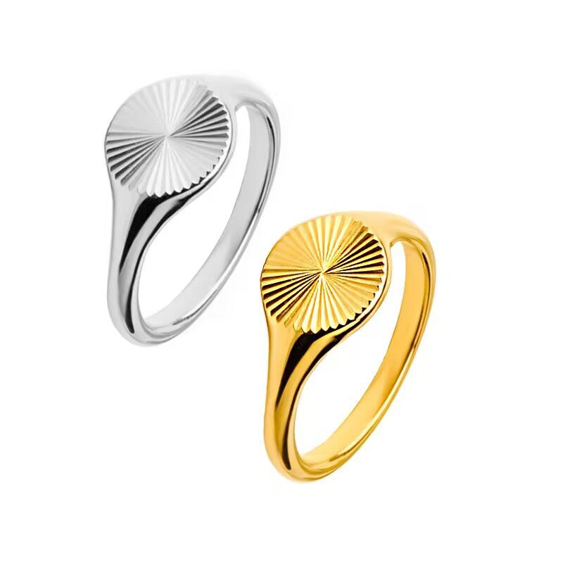 Damen Ring mit kunstvollem Strahlenmuster und elegantem Design Shop Nory