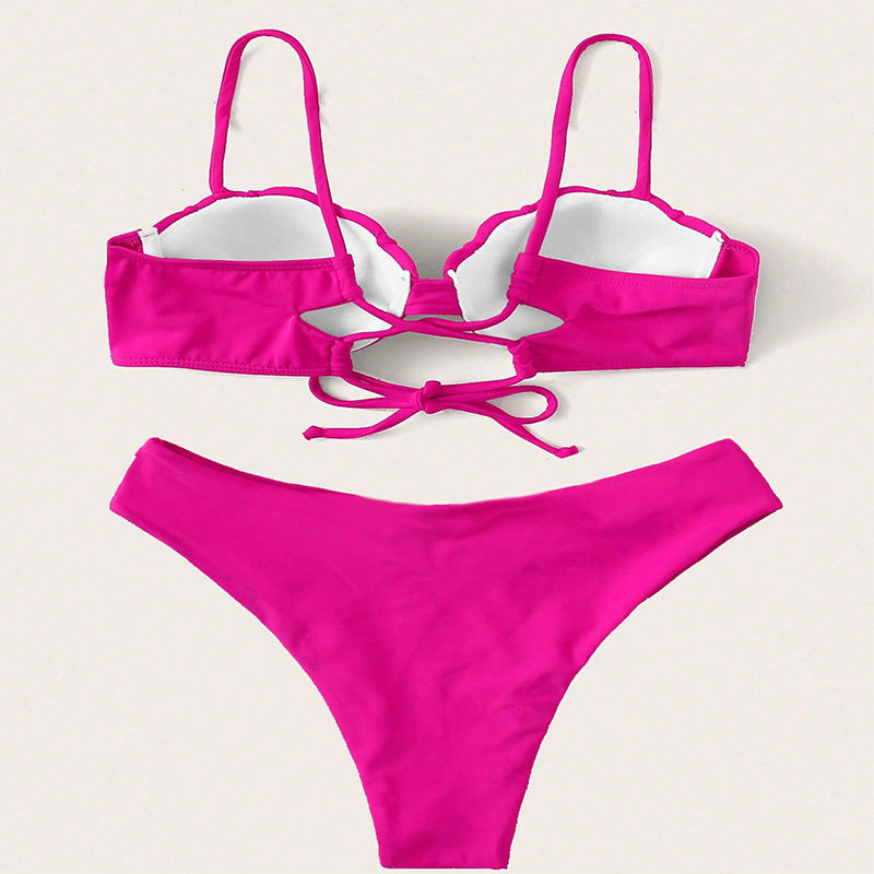 Damen Push-Up Bikini mit elegantem Muscheldesign