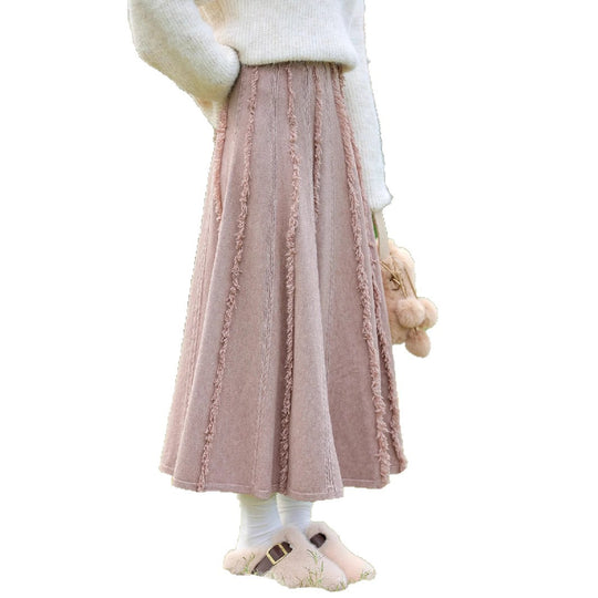 Damen Eleganter und fließender Maxirock Shop Nory