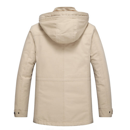 Herren mittellanger Fieldparka im Urban-Style mit Teddyfleece-Innenfutter Shop Nory