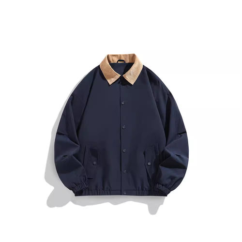 Herren Oversized Blouson mit Cordkragen, Druckknopfverschluss und Pattentaschen Shop Nory