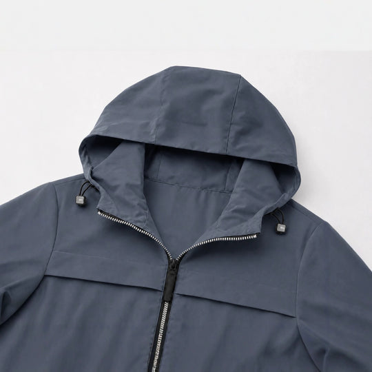 Herren Leichte wasserabweisende Kapuzen‑Softshelljacke mit Reißverschlusstaschen Shop Nory