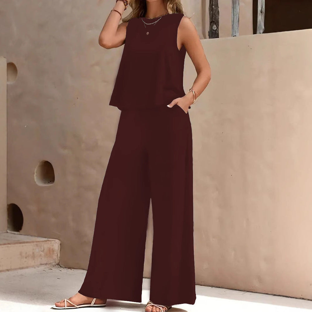 Damen Komfortables und elegantes Loungeset mit weitem Schnitt