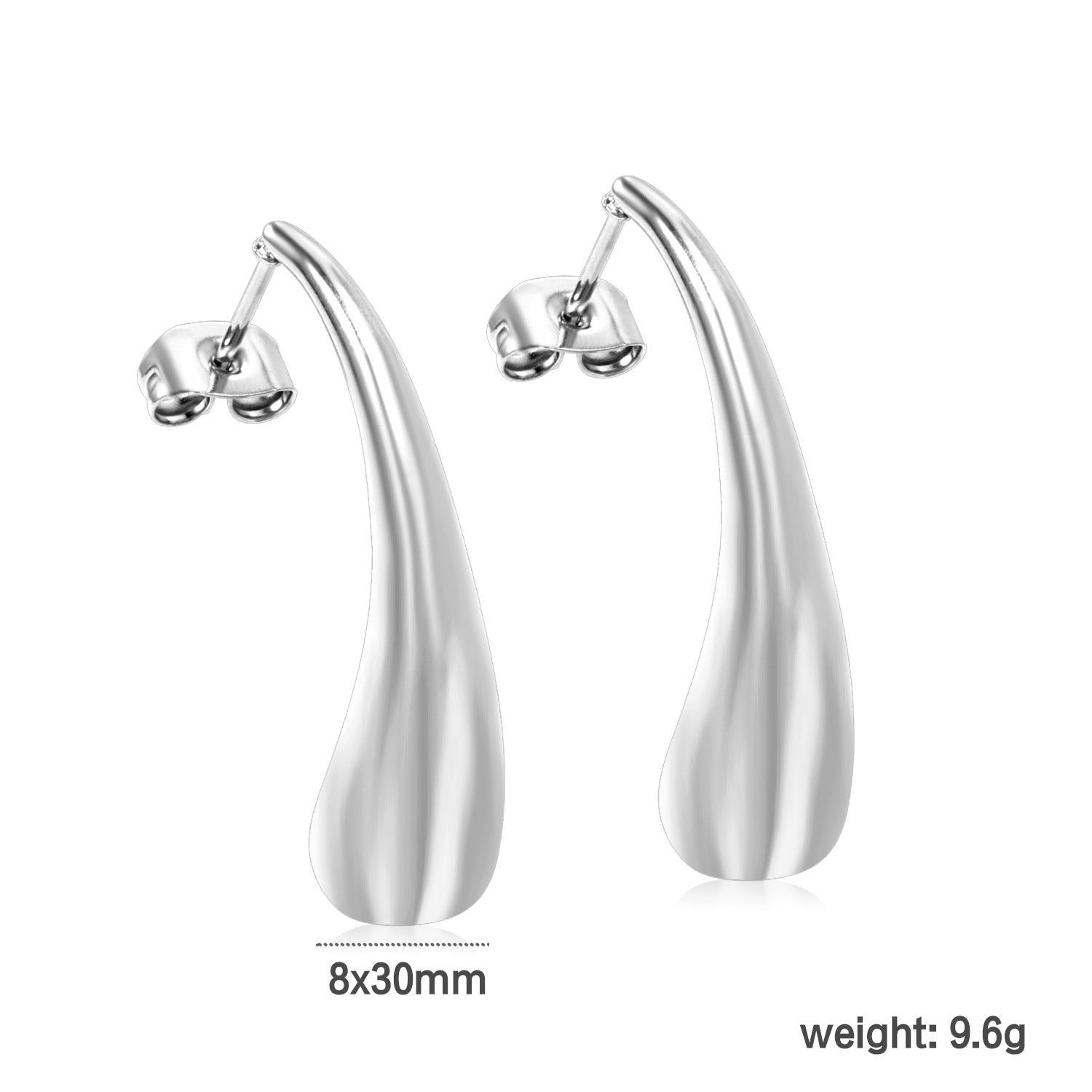 Damen creolenförmige Ohrstecker mit elegantem Perlendesign Shop Nory