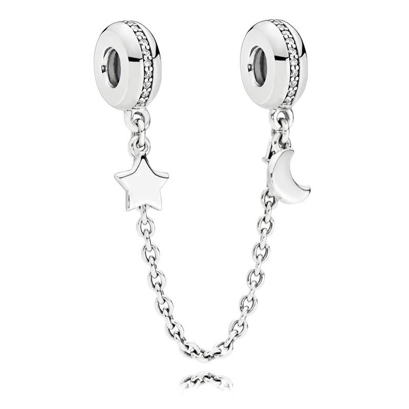 Facettierter Kristall-Charme Perlenanhänger Für Charm-Armband mit Zirkonia-Einfassung