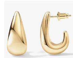Damen Ohrringe mit skulpturalem Tropfen-Design und elegantem Finish Shop Nory
