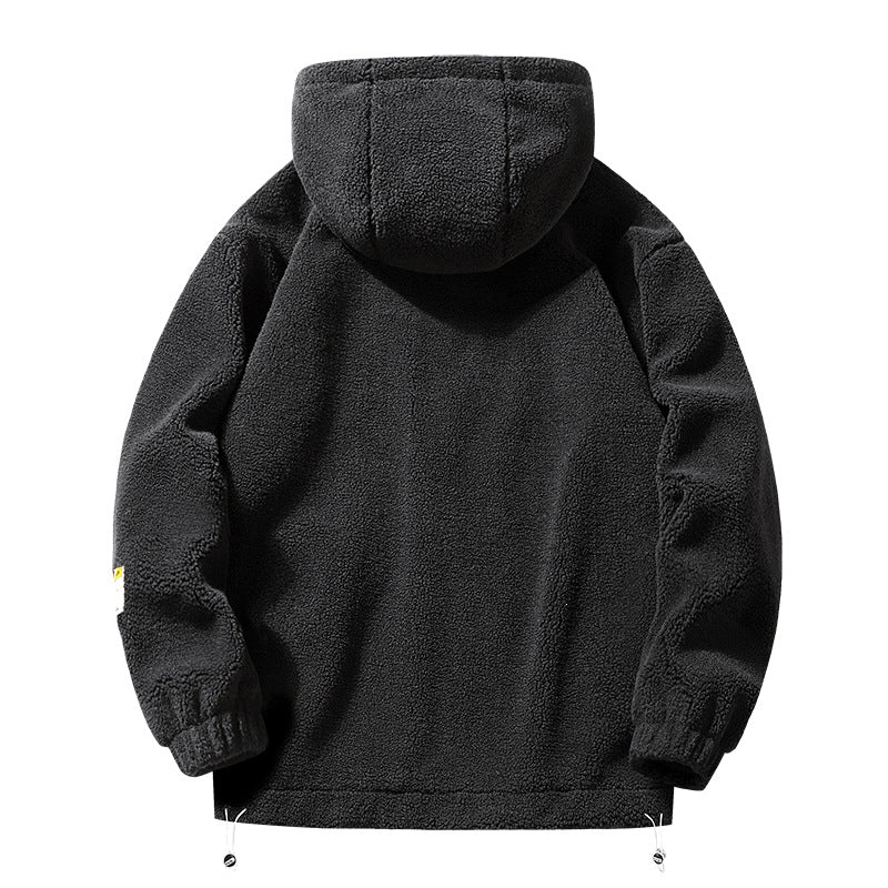 Herren Gemütliche Fleecejacke mit Kapuze Shop Nory