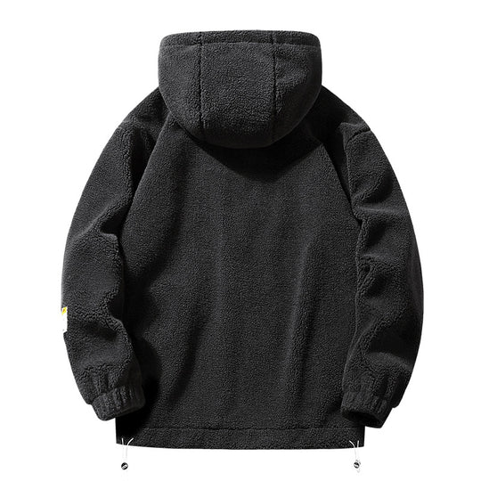 Herren Gemütliche Fleecejacke mit Kapuze Shop Nory