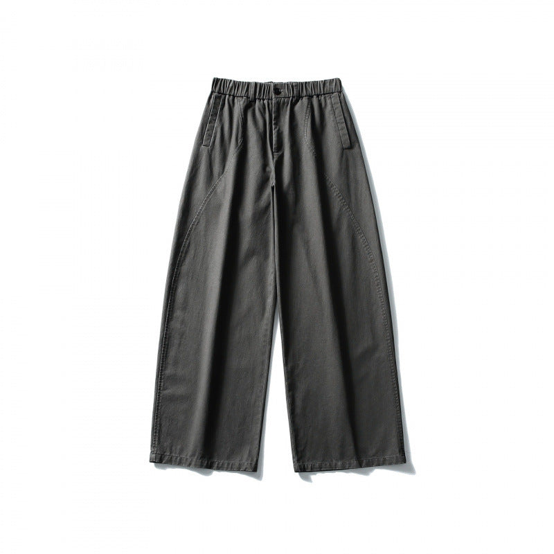 Damen Weite High-Waist Culotte-Hose mit elastischem Bund und Eingrifftaschen Shop Nory