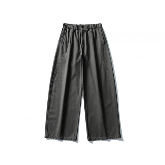 Damen Weite High-Waist Culotte-Hose mit elastischem Bund und Eingrifftaschen Shop Nory