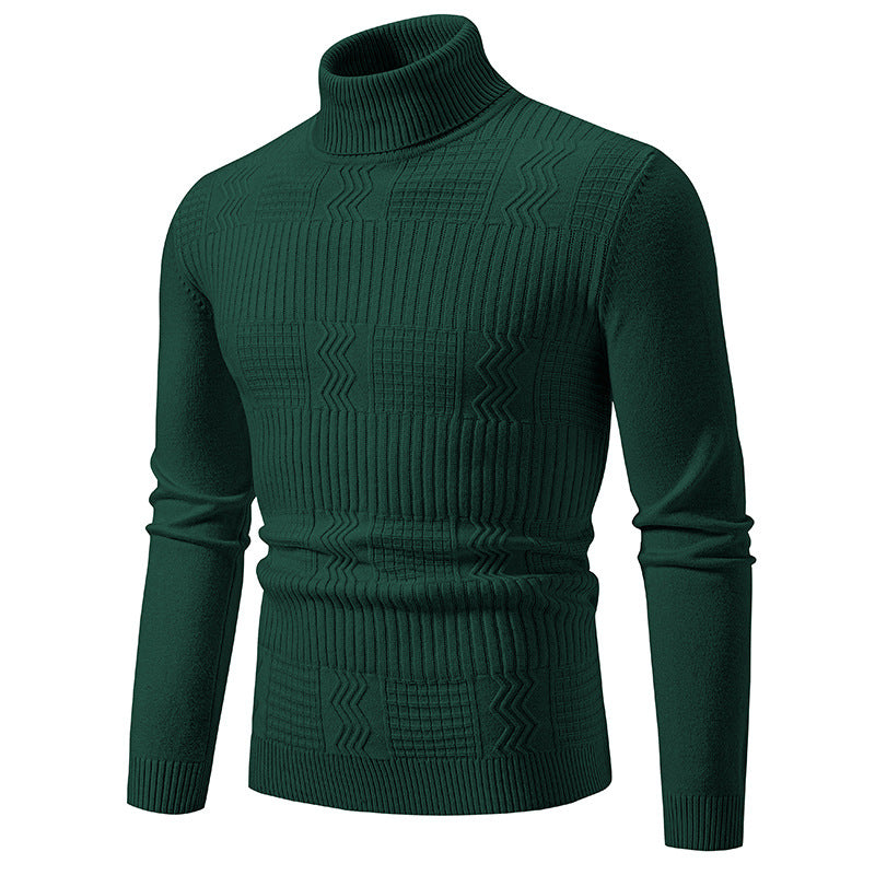 Herren Rollkragenpullover mit Strukturstrick und körpernaher Silhouette Shop Nory