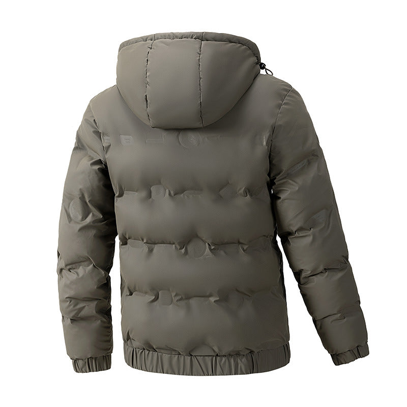 Herren Wattierte Wintersteppjacke mit Kapuze und winddichter Thermoisolierung Shop Nory