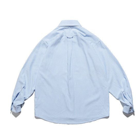 Unisex Oversize-Hemd mit feinem Nadelstreifen, Button-Down-Kragen und Brusttasche Shop Nory