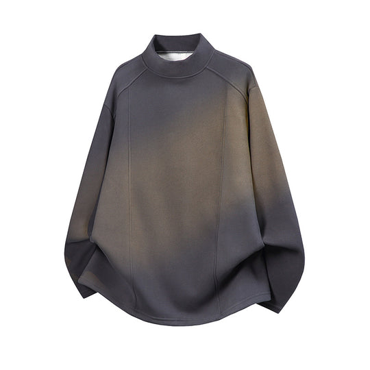 Herren Oversize Stehkragen-Sweatshirt mit Raglanärmeln und dezentem Farbverlauf Shop Nory