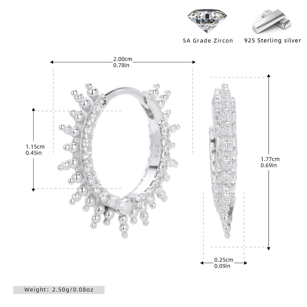 Damen Ohrstecker mit funkelnden Zirkonia Shop Nory