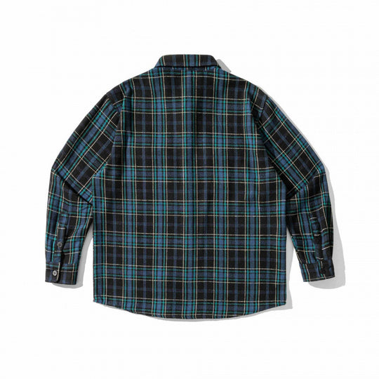 Unisex Kariertes Overshirt im Boxy-Workwear-Stil mit aufgesetzten Pattentaschen und Hemdkragen Shop Nory