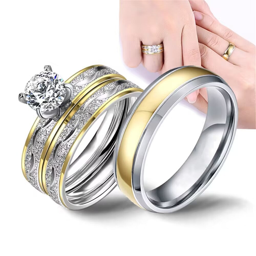 Herren Trauring mit elegantem zweifarbigem Finish Shop Nory