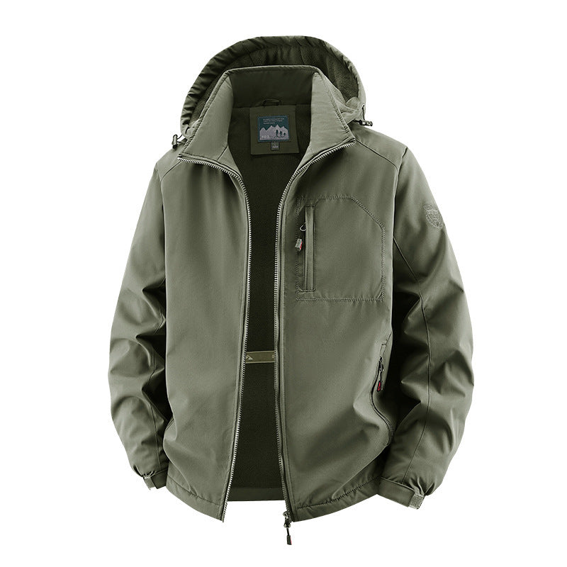 Herren Urbaner Allwetter-Reiseanorak mit Mesh-Futter und verdecktem Reißverschluss Shop Nory