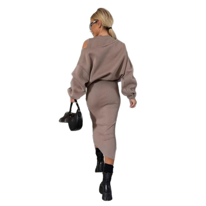Damen Sweatshirt und Rock Set