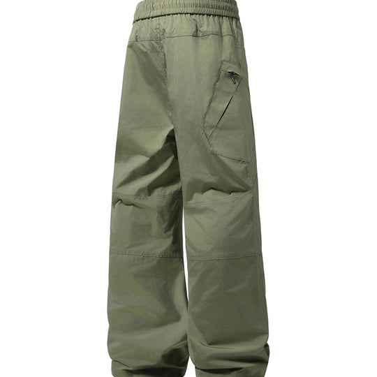 Herren Weite technische Cargohose mit elastischem Bund und schräger Reißverschlusstasche Shop Nory