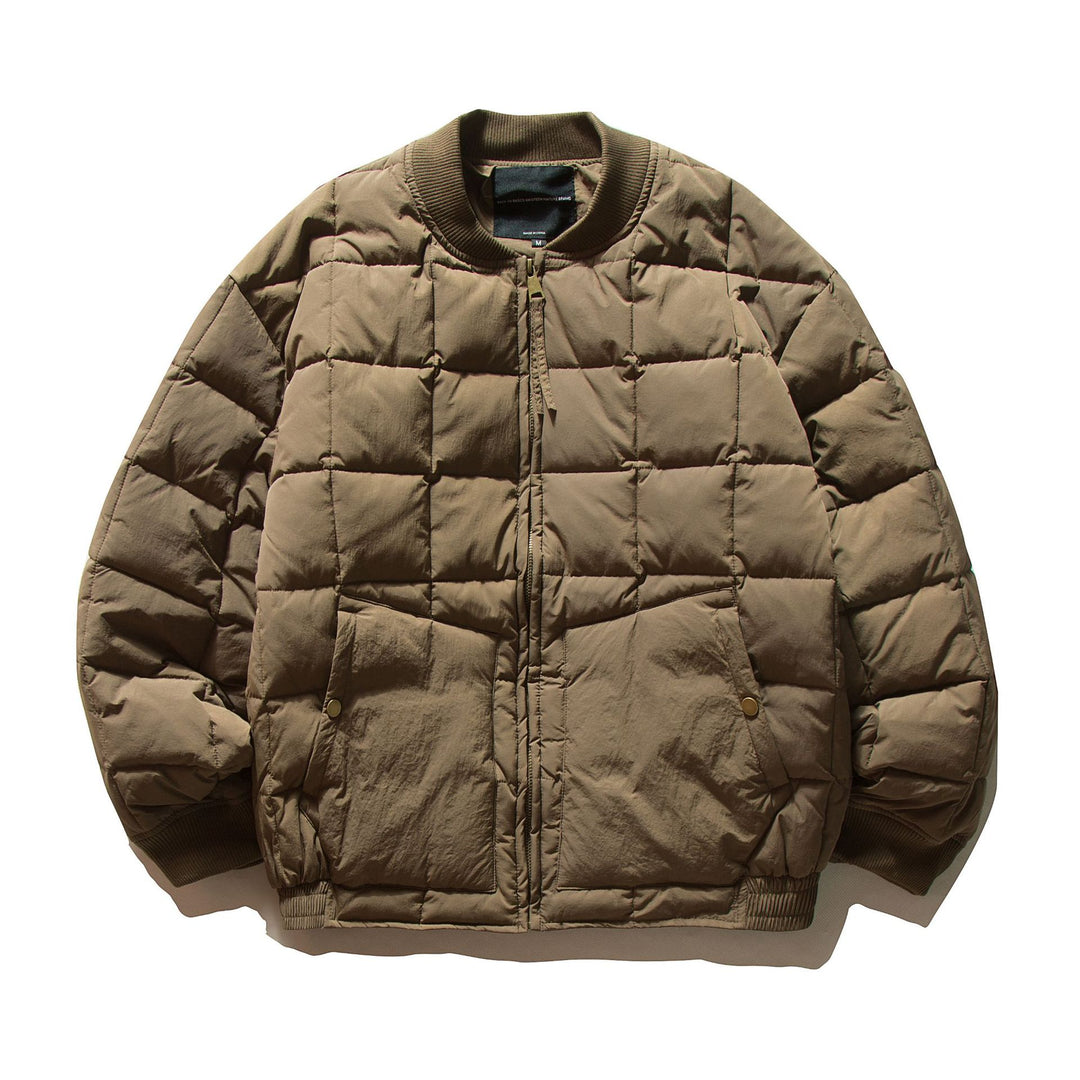 Herren Boxy-Stepp-Bomberjacke mit kubischer Wattierung und Rippenkragen Shop Nory