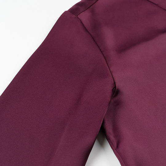 Damen Seidenoptik-Bluse mit Schmuckknöpfen und Hemdkragen Shop Nory