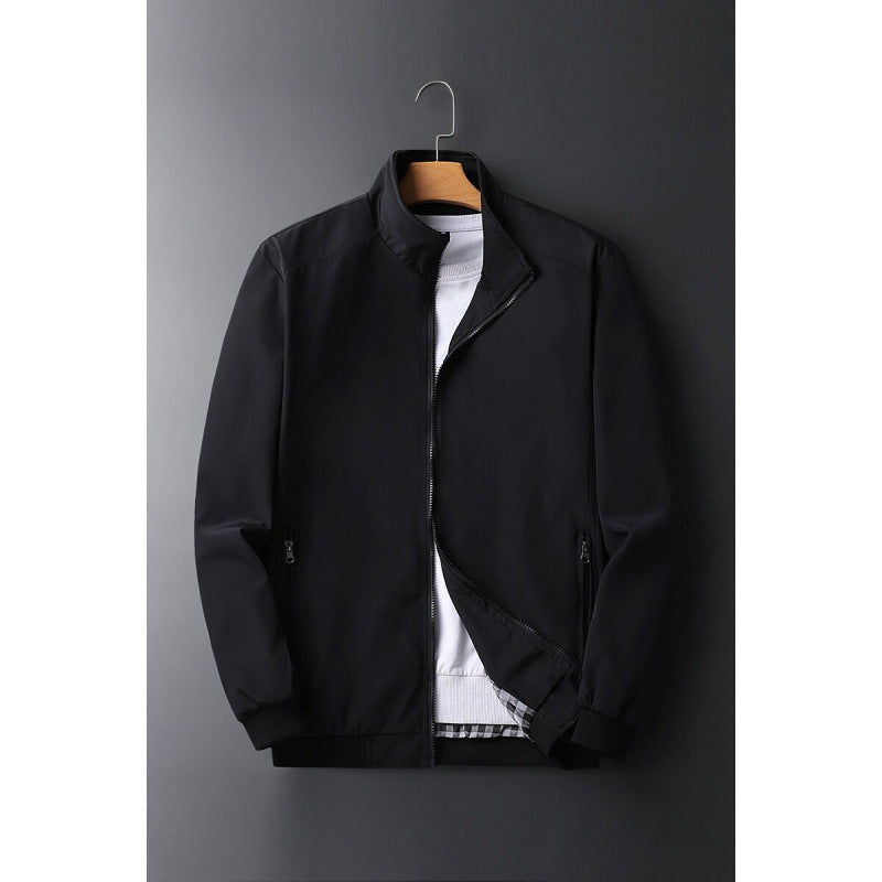 Herren Leichte Softshell-Blousonjacke mit Stehkragen, Reißverschlusstaschen und gerippten Bündchen Shop Nory
