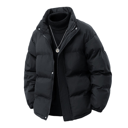 Herren Wattierte Oversize-Pufferjacke mit wasserabweisender Shell, hohem Stehkragen und verdecktem Reißverschluss Shop Nory
