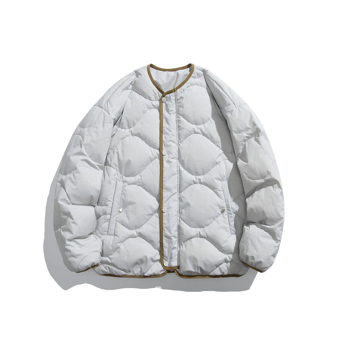 Unisex Boxy gesteppte Liner‑Jacke im Oversize‑Stil mit Rundhalsausschnitt Shop Nory