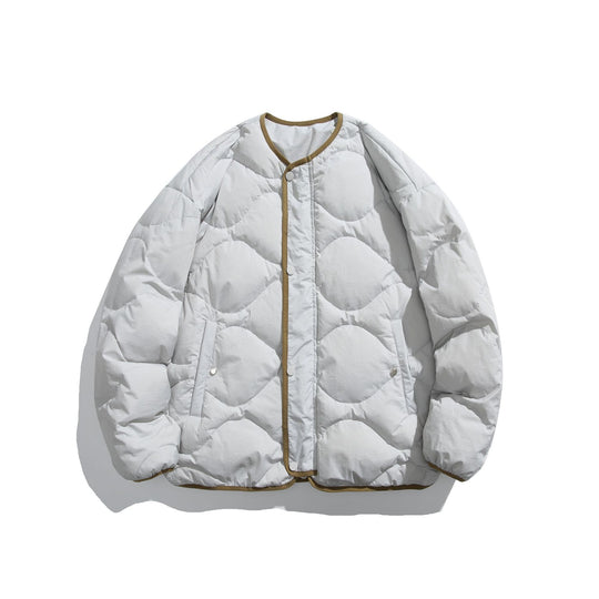 Unisex Boxy gesteppte Liner‑Jacke im Oversize‑Stil mit Rundhalsausschnitt Shop Nory
