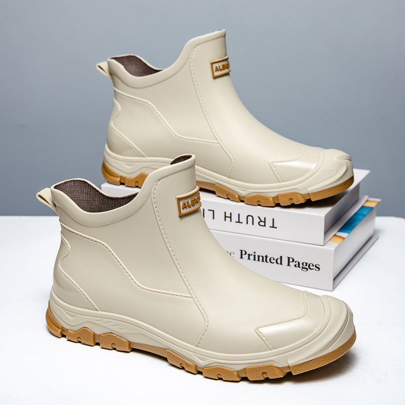 Herren Gummistiefel mit rutschfester Sohle und flexiblem Einstieg ShopNory