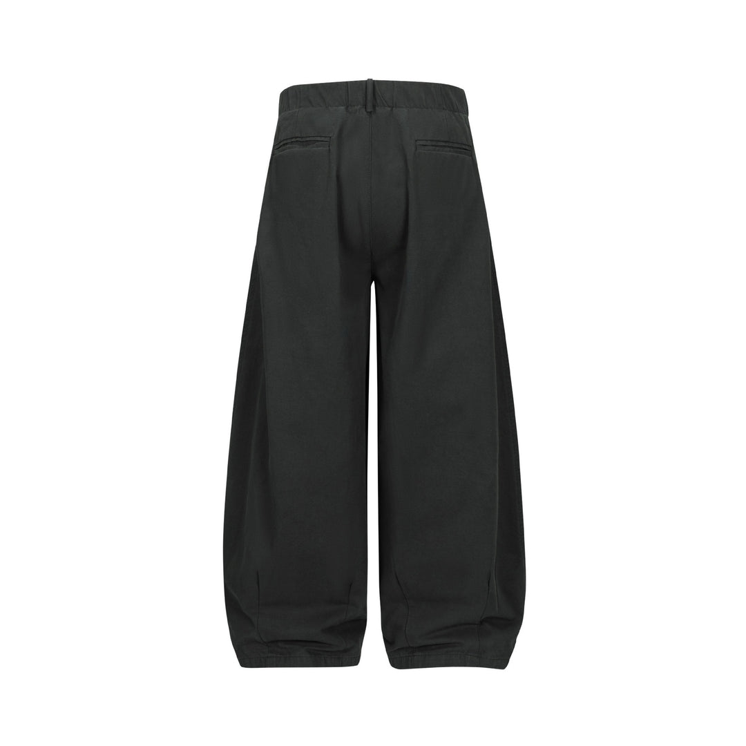 Damen Weite Culotte-Hose mit hoher Taille, Bundfalten und elastischem Knöchelabschluss Shop Nory