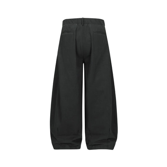 Damen Weite Culotte-Hose mit hoher Taille, Bundfalten und elastischem Knöchelabschluss Shop Nory