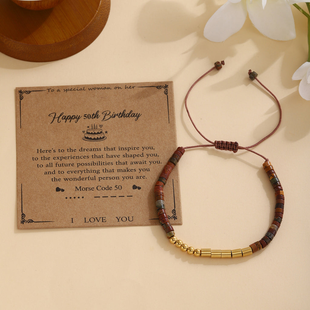 Damen Morse-Code Armband Shop Nory