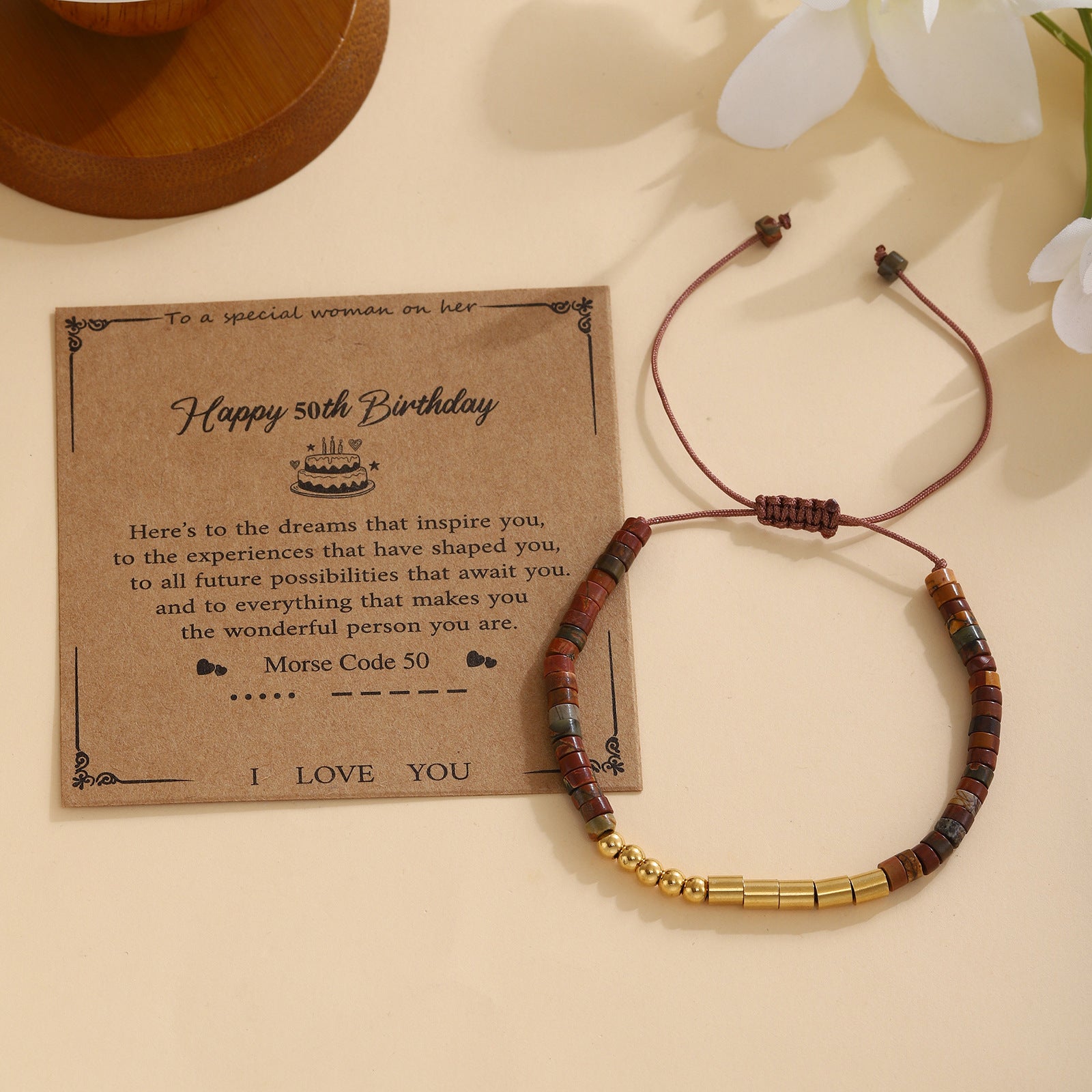 Damen Morse-Code Armband Shop Nory