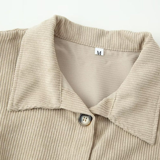 Damen Longshirt-Tunika aus feinem Rippjersey mit Hemdkragen und durchgehender Knopfleiste Shop Nory