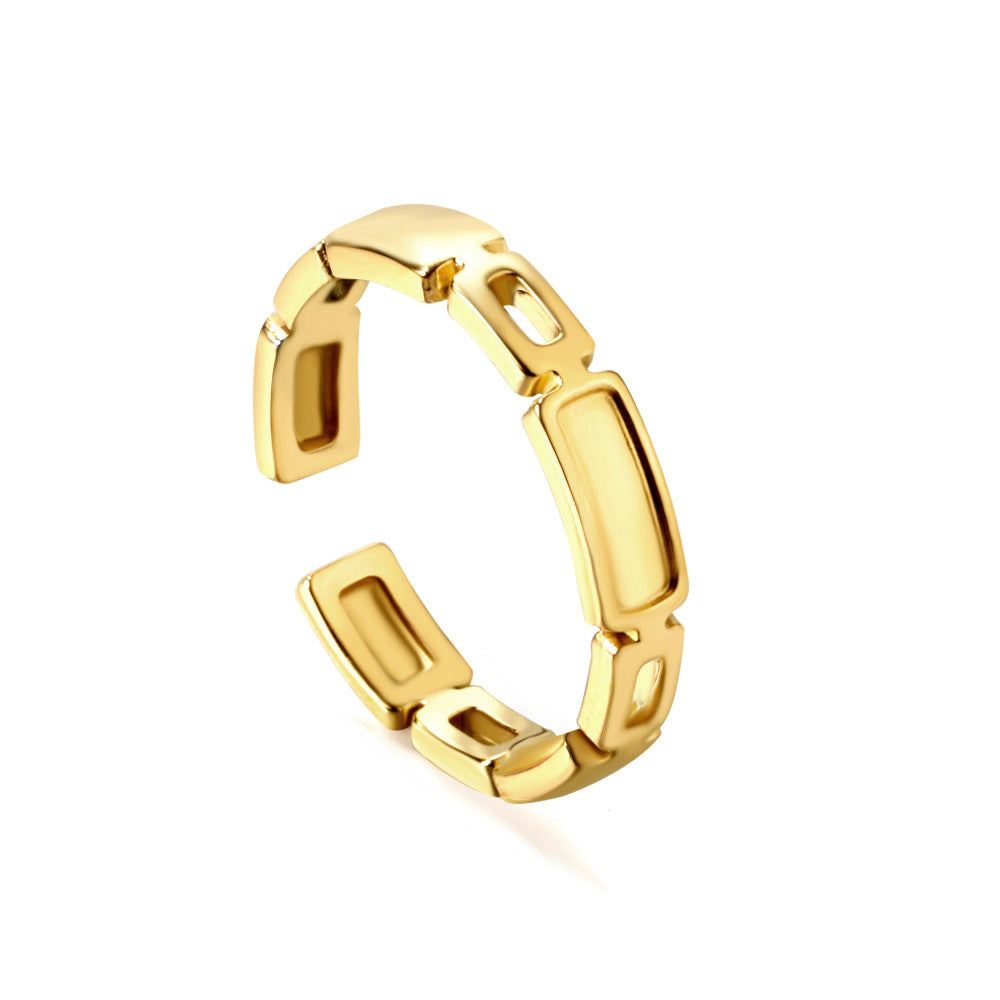 Damen offener Armreif im eleganten Bambusdesign Shop Nory