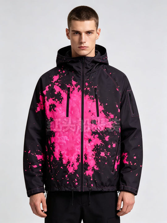 Herren Sportliche Jacke mit hoher Funktionalität und buntem Druck