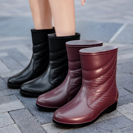 Damen Elegante wasserfeste Kurzschaftstiefelette mit gesteppter Optik und stoßdämpfender Leichtsohle Shop Nory