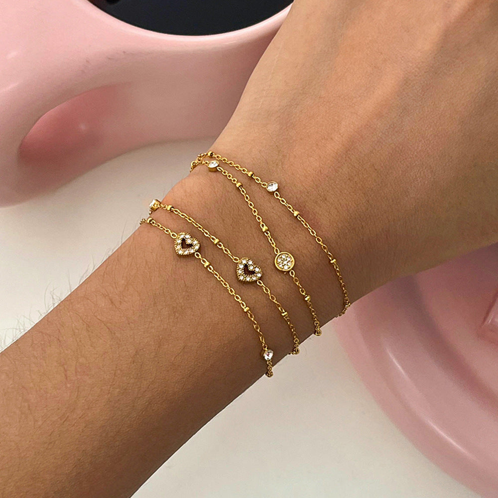 Damen Armband mit funkelnden Zirkonia und strapazierfähigem Design Shop Nory